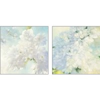 Framed Pear Blossoms & Lilacs Bright 2 Piece Art Print Set