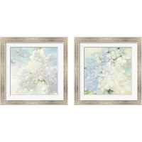 Framed Pear Blossoms & Lilacs Bright 2 Piece Framed Art Print Set