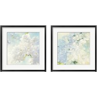Framed Pear Blossoms & Lilacs Bright 2 Piece Framed Art Print Set