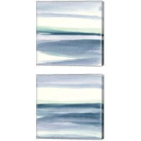 Framed 'Mint Dawn 2 Piece Canvas Print Set' border=