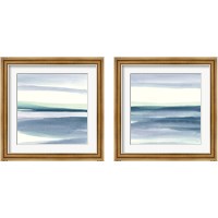 Framed 'Mint Dawn 2 Piece Framed Art Print Set' border=
