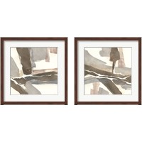 Framed White and Placid 2 Piece Framed Art Print Set