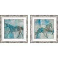 Framed 'Cheval  2 Piece Framed Art Print Set' border=