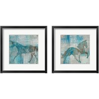 Framed 'Cheval  2 Piece Framed Art Print Set' border=