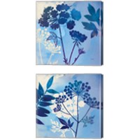 Framed 'Blue Sky Garden 2 Piece Canvas Print Set' border=
