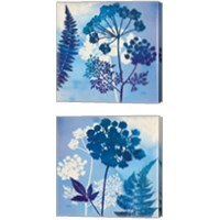 Framed 'Blue Sky Garden 2 Piece Canvas Print Set' border=