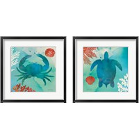 Framed 'Under the Sea 2 Piece Framed Art Print Set' border=