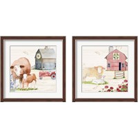Framed 'Life on the Farm 2 Piece Framed Art Print Set' border=