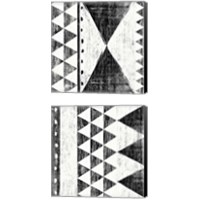 Framed 'Patterns of the Savanna BW 2 Piece Canvas Print Set' border=