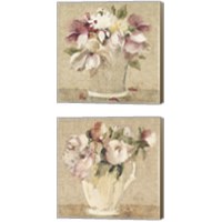 Framed Cottage Bouquet 2 Piece Canvas Print Set