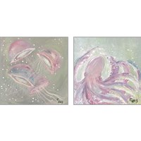 Framed Sealife 2 Piece Art Print Set