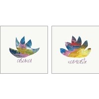 Framed 'Lotus 2 Piece Art Print Set' border=