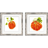 Framed 'Pumpkin Patch 2 Piece Framed Art Print Set' border=