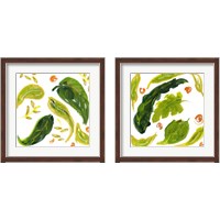 Framed Spring Green Botanical 2 Piece Framed Art Print Set