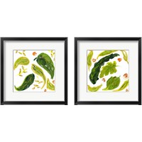 Framed Spring Green Botanical 2 Piece Framed Art Print Set