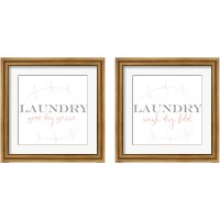 Framed 'Laundry Vine 2 Piece Framed Art Print Set' border=