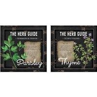 Framed 'Herb Guide 2 Piece Art Print Set' border=