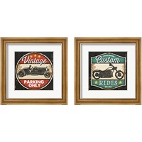 Framed 'Vintage Auto 2 Piece Framed Art Print Set' border=