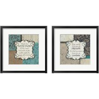 Framed 'Inspirational 2 Piece Framed Art Print Set' border=