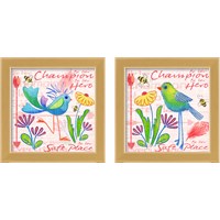 Framed 'Lil Bird 2 Piece Framed Art Print Set' border=