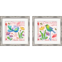 Framed 'Lil Bird 2 Piece Framed Art Print Set' border=