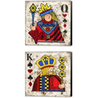 Framed 'Playing Cards 2 Piece Canvas Print Set' border=