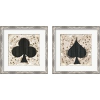 Framed Card Suits 2 Piece Framed Art Print Set