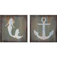 Framed 'Nautical 2 Piece Art Print Set' border=