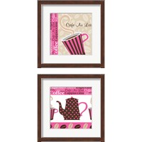 Framed 'Cafe Au Lait Cocoa Punch 2 Piece Framed Art Print Set' border=