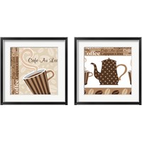 Framed Cafe Au Lait Cocoa Latte 2 Piece Framed Art Print Set