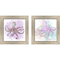 Framed 'Octopus 2 Piece Framed Art Print Set' border=