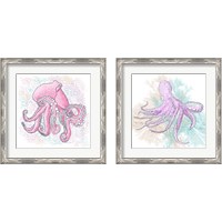 Framed 'Octopus 2 Piece Framed Art Print Set' border=