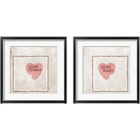 Framed Hugs & Kisses 2 Piece Framed Art Print Set