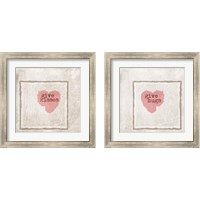 Framed Hugs & Kisses 2 Piece Framed Art Print Set