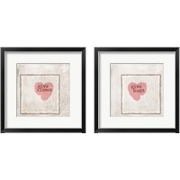 Framed Hugs & Kisses 2 Piece Framed Art Print Set