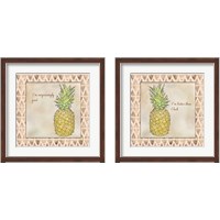 Framed Pineapple 2 Piece Framed Art Print Set