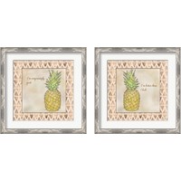 Framed Pineapple 2 Piece Framed Art Print Set