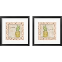 Framed Pineapple 2 Piece Framed Art Print Set