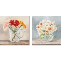 Framed Fleurs et Vases Jaune 2 Piece Art Print Set