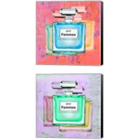 Framed 'Pour Femmes 2 Piece Canvas Print Set' border=