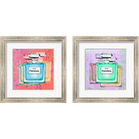 Framed 'Pour Femmes 2 Piece Framed Art Print Set' border=