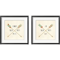 Framed 'Southwest Geo 2 Piece Framed Art Print Set' border=