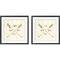 Framed 'Southwest Geo 2 Piece Framed Art Print Set' border=