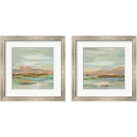 Framed 'Spring Desert 2 Piece Framed Art Print Set' border=