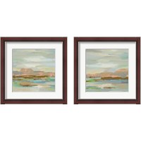 Framed 'Spring Desert 2 Piece Framed Art Print Set' border=