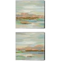 Framed 'Spring Desert 2 Piece Canvas Print Set' border=