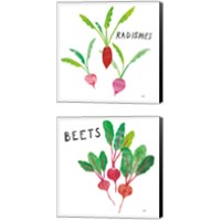 Framed 'Kitchen Garden 2 Piece Canvas Print Set' border=