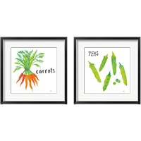 Framed 'Kitchen Garden 2 Piece Framed Art Print Set' border=