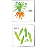 Framed 'Kitchen Garden 2 Piece Canvas Print Set' border=