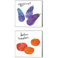 Framed 'Kitchen Garden 2 Piece Canvas Print Set' border=